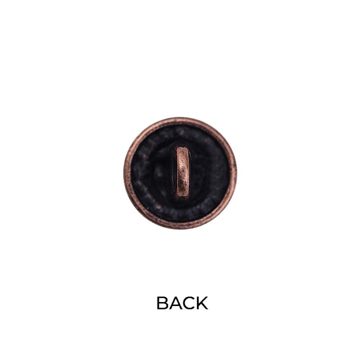 Round Rope Rim Design Rose Engraved Kurti Metal Buttons