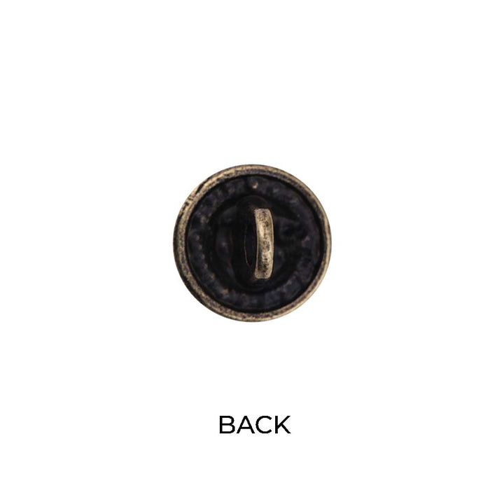 Round Rope Rim Design Rose Engraved Kurti Metal Buttons