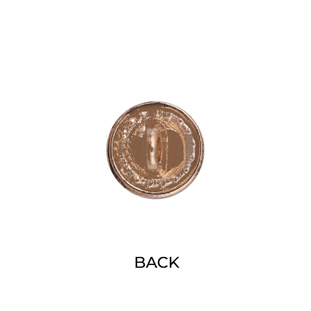 Round Rope Rim Design Rose Engraved Kurti Metal Buttons