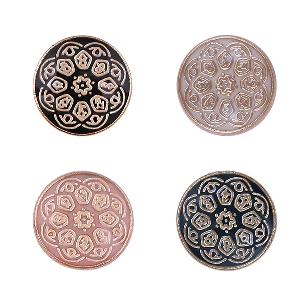 Designer Round Shape Lamination Metal Buttons for Kurta/Kurti