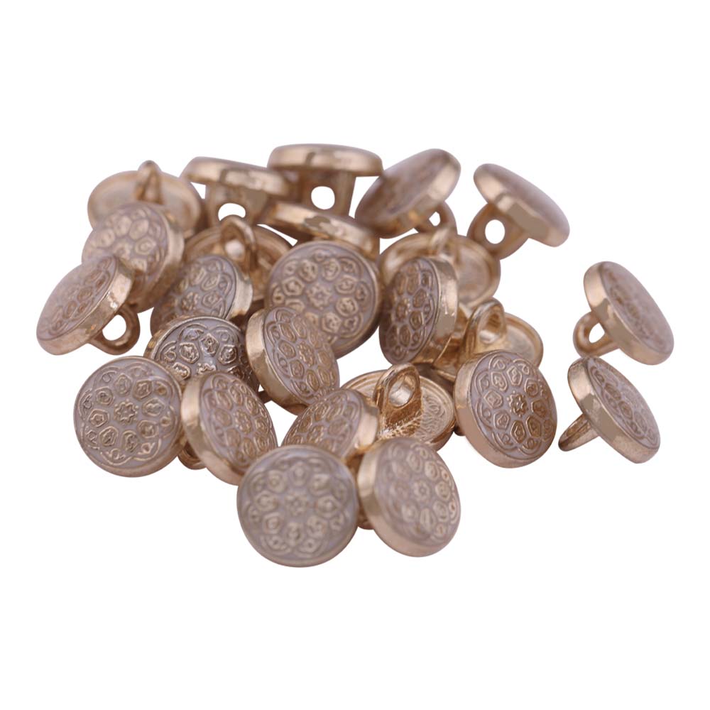 Designer Round Shape Lamination Metal Buttons for Kurta/Kurti