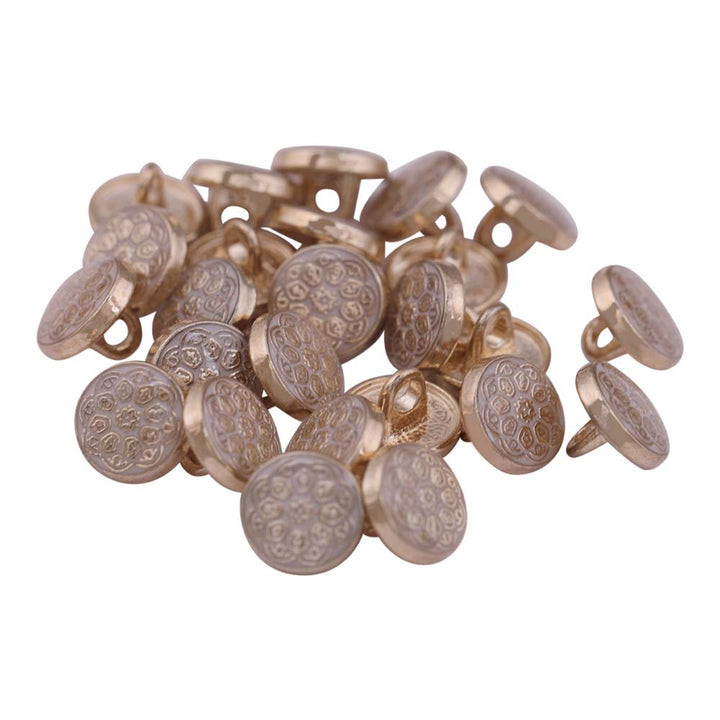 Designer Round Shape Lamination Metal Buttons for Kurta/Kurti
