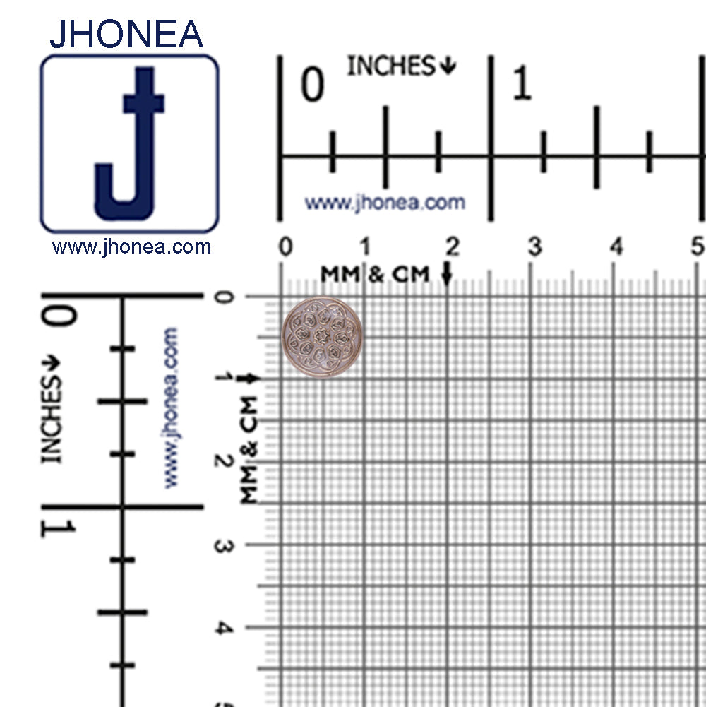 Designer Round Shape Lamination Metal Buttons for Kurta/Kurti