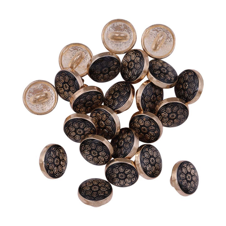 Designer Round Shape Lamination Metal Buttons for Kurta/Kurti