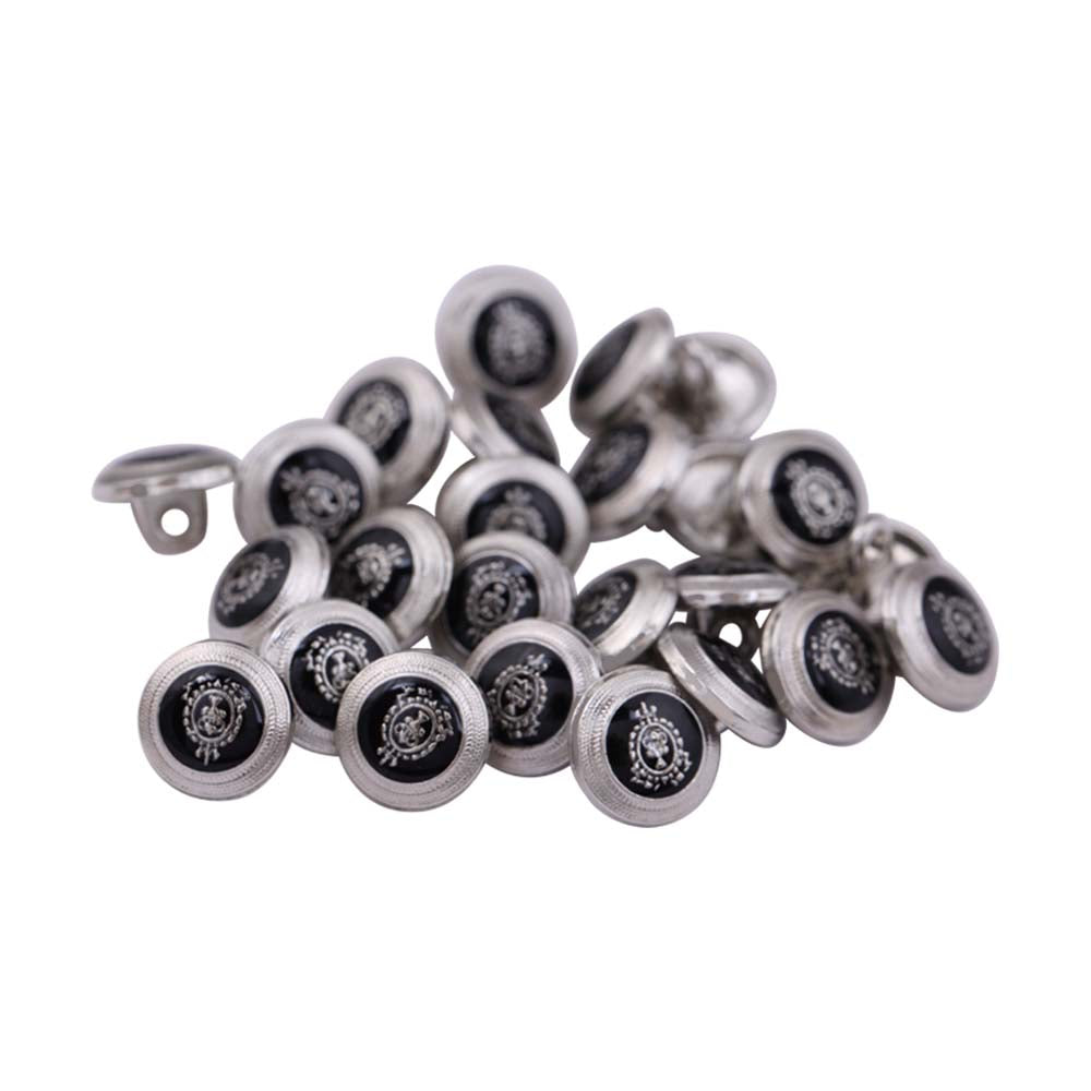 Classic Logo Design Lamination Shirt Metal Buttons