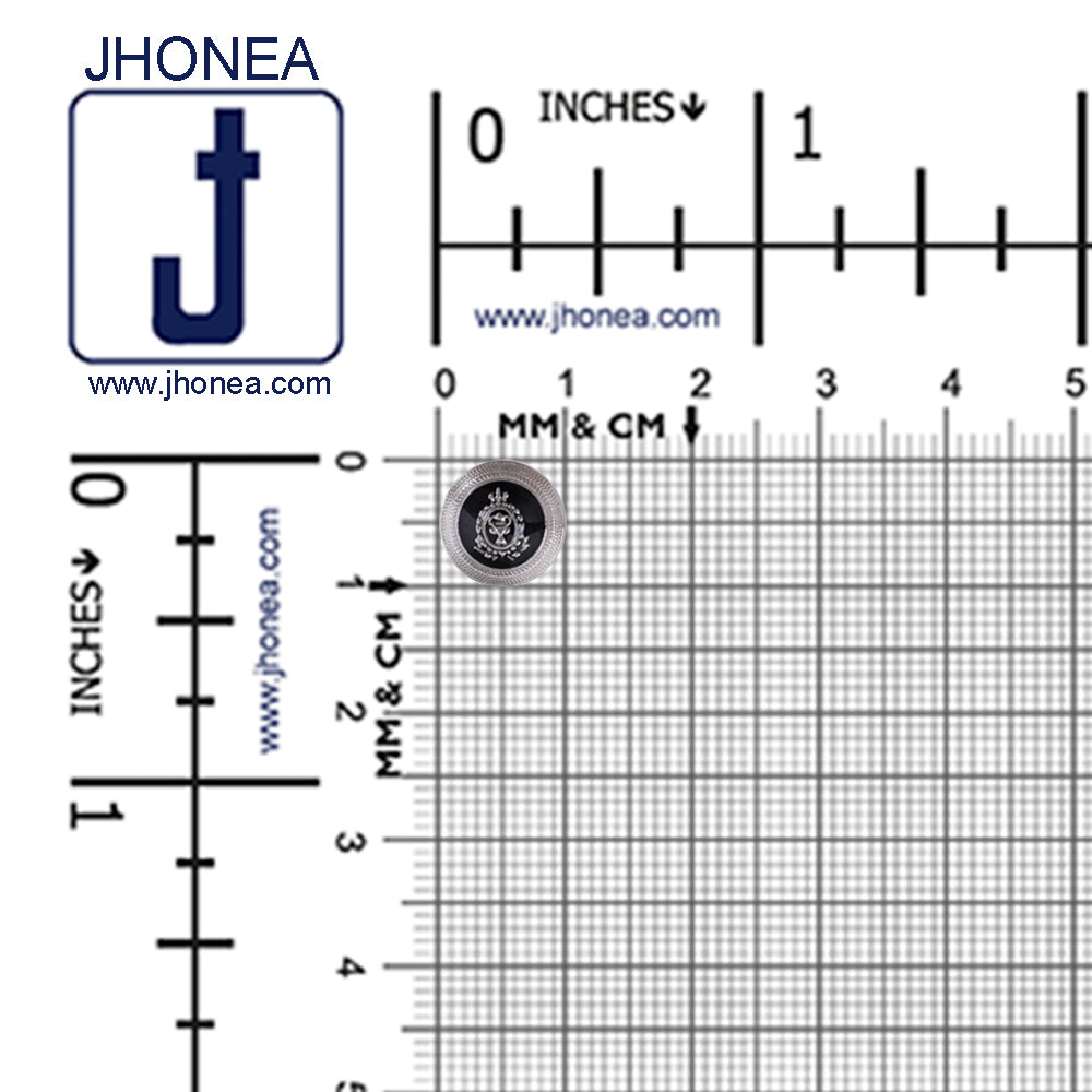 Classic Logo Design Lamination Shirt Metal Buttons