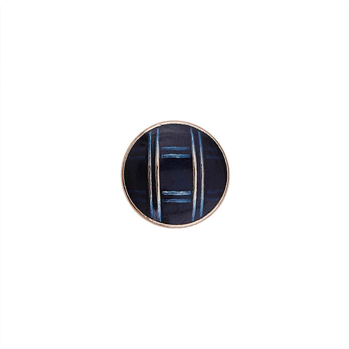 Western Style Checks Design Lamination Metal Kurta/Kurti Buttons