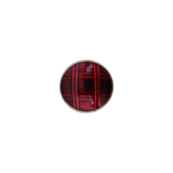 Western Style Checks Design Lamination Metal Kurta/Kurti Buttons