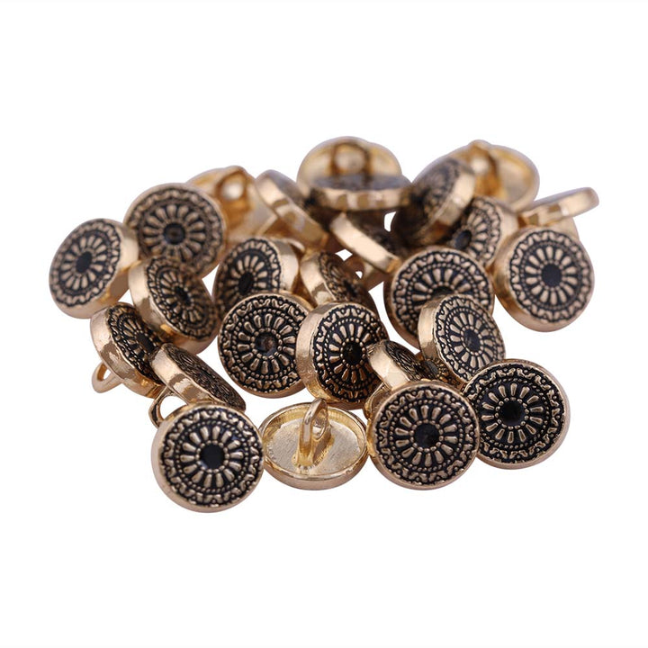 Engraved Surface Finish Metal Buttons for Men/Women/Kids Clothing