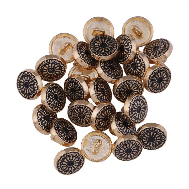 Engraved Surface Finish Metal Buttons for Men/Women/Kids Clothing