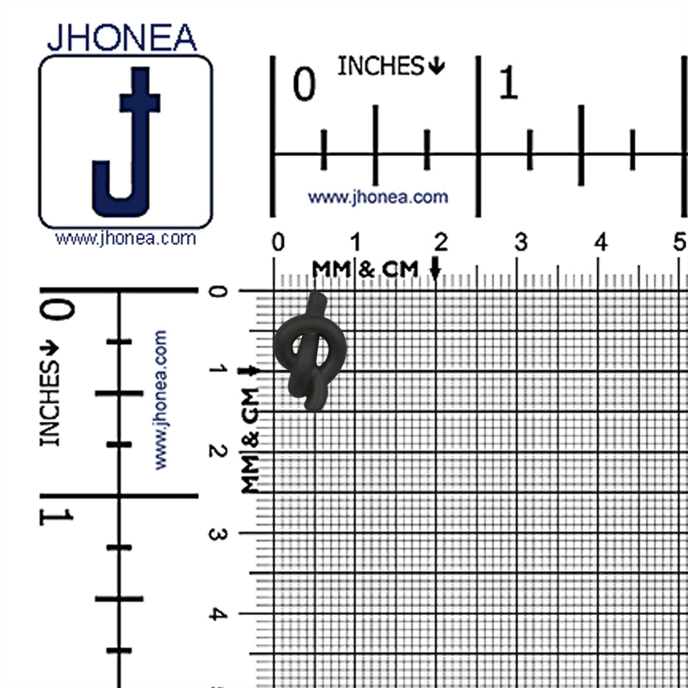 Unqiue Knot Design Matte Finish Metal Loop Buttons