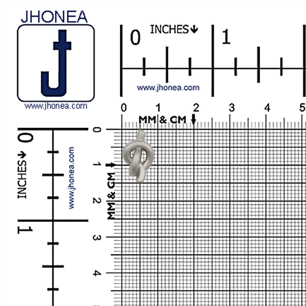 Unqiue Knot Design Matte Finish Metal Loop Buttons