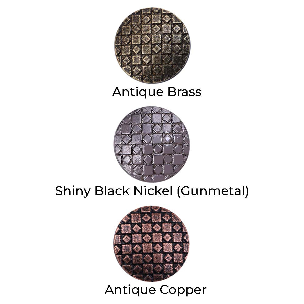 Checks Design Antique Metal Buttons for Men/Women Clothing