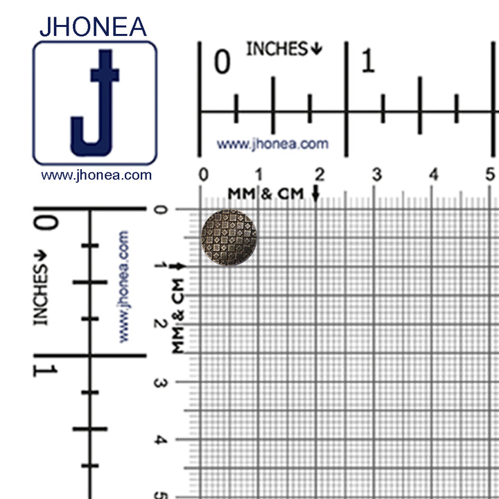 Checks Design Antique Metal Buttons for Men/Women Clothing