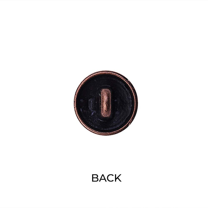 Round Shape Chain Engraved Design Loop Metal Buttons