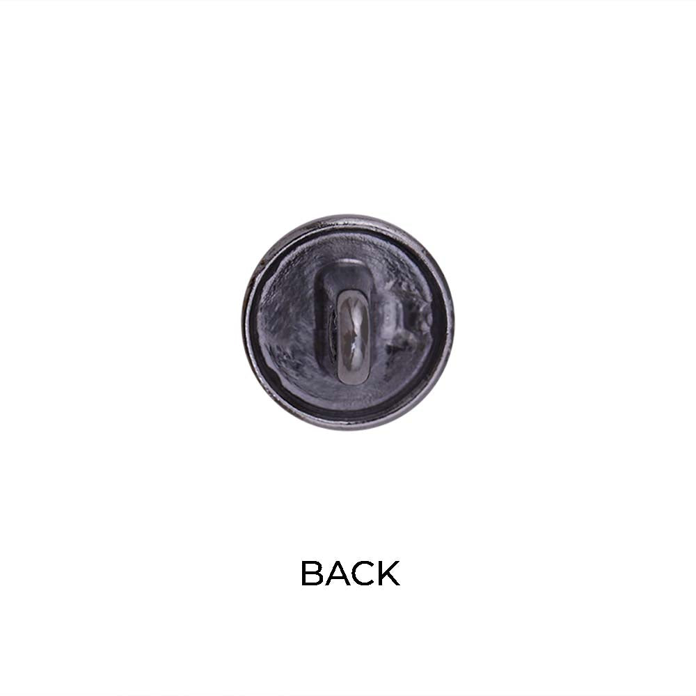 Round Shape Chain Engraved Design Loop Metal Buttons