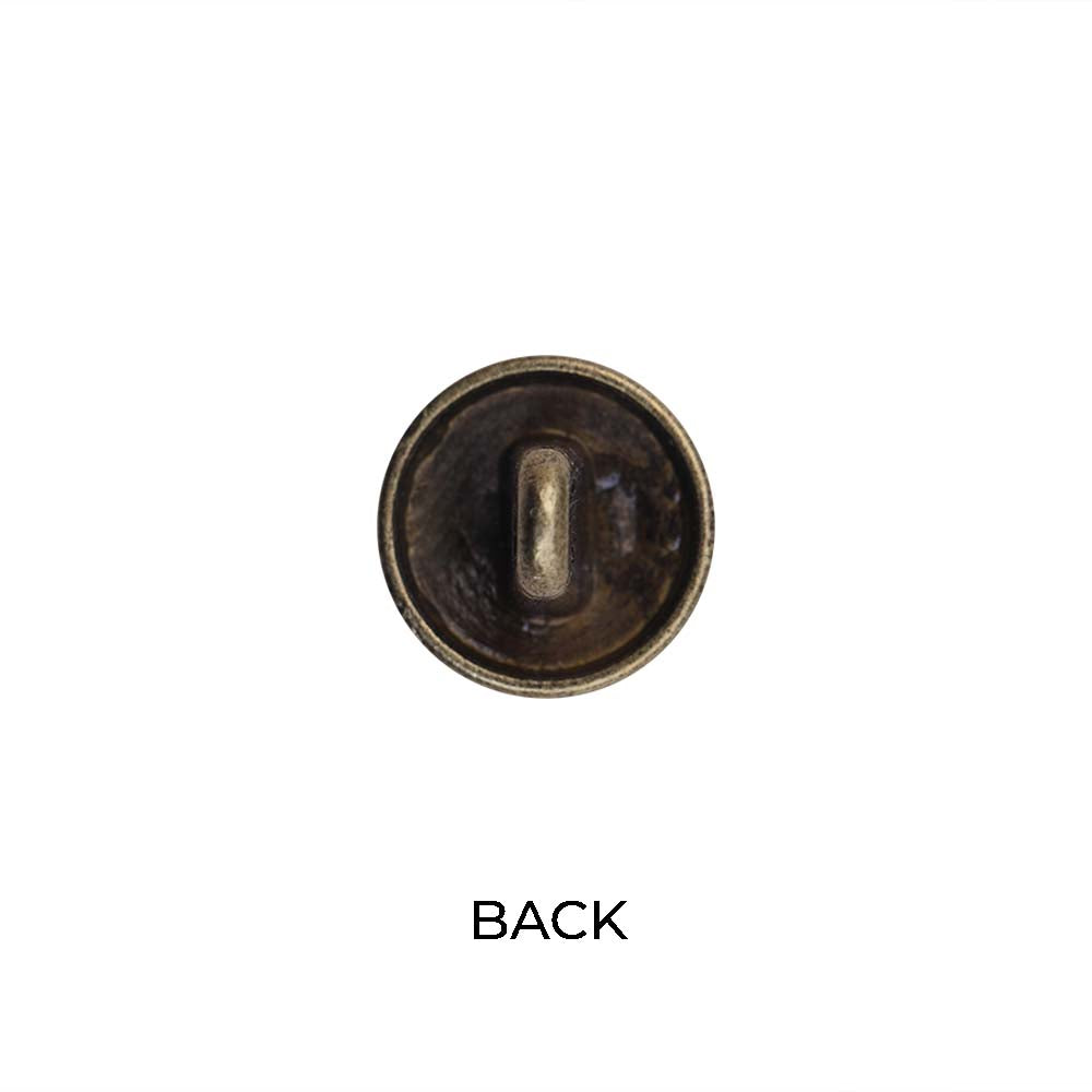 Round Shape Chain Engraved Design Loop Metal Buttons