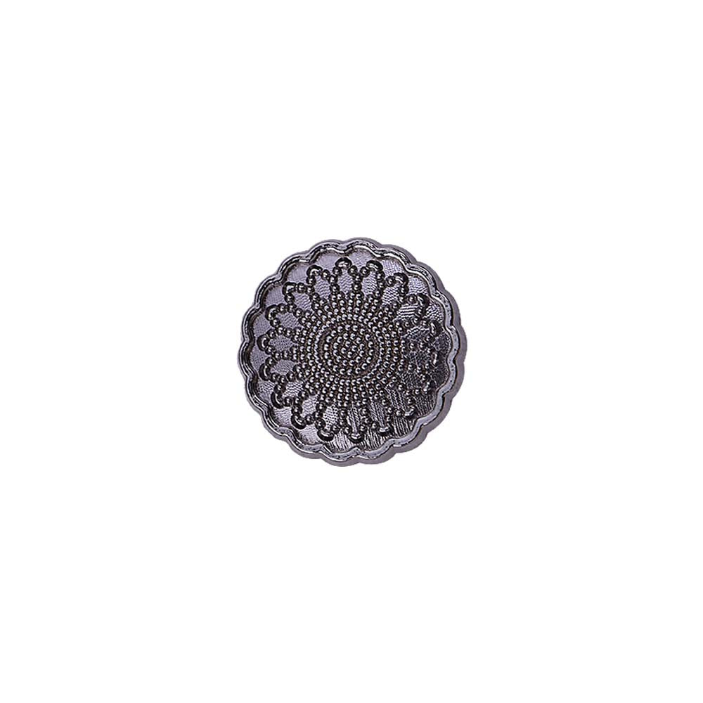 Designer Scalloped Rim Floral Engraved Metal Kurta/Kurti Buttons