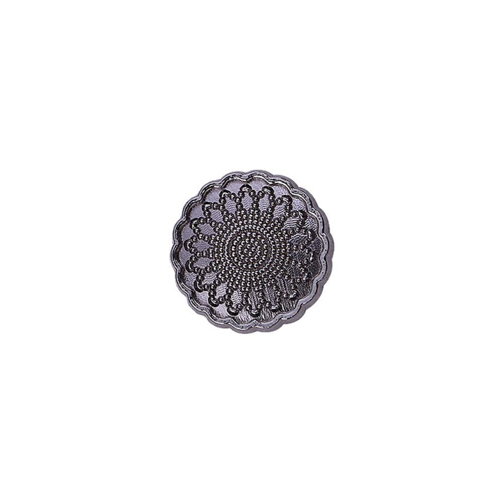 Designer Scalloped Rim Floral Engraved Metal Kurta/Kurti Buttons