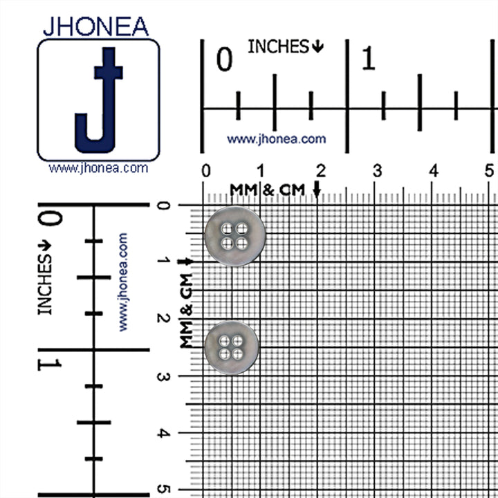 Shiny Pearlescent Natural Dark Grey Shirt/Kurta Buttons