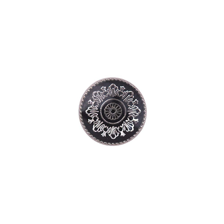 Traditional Mandala Design Lamination Metal Buttons for Kurtas