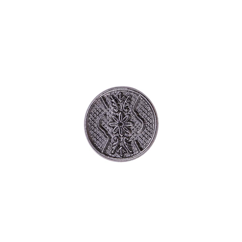 Round Shape Engraved Design Loop Metal Buttons for Shirts/Kurta