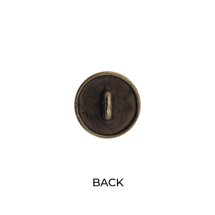 Round Shape Engraved Design Loop Metal Buttons for Shirts/Kurta