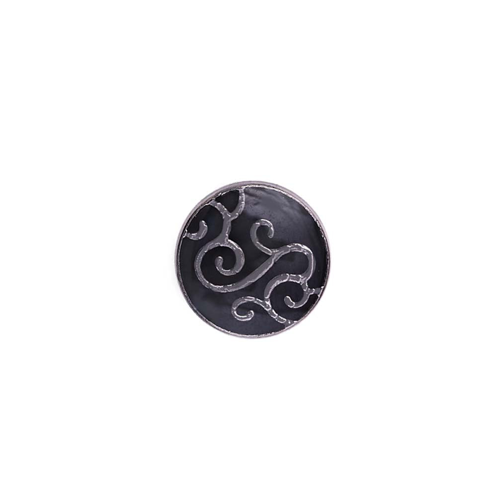 Floral Design Enamel Lamination Kurta/Shirt Metal Buttons
