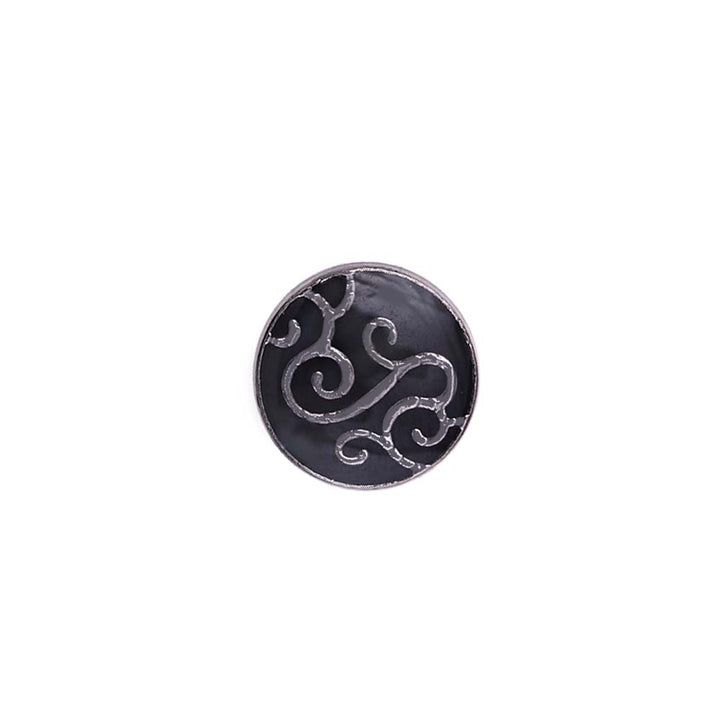 Floral Design Enamel Lamination Kurta/Shirt Metal Buttons