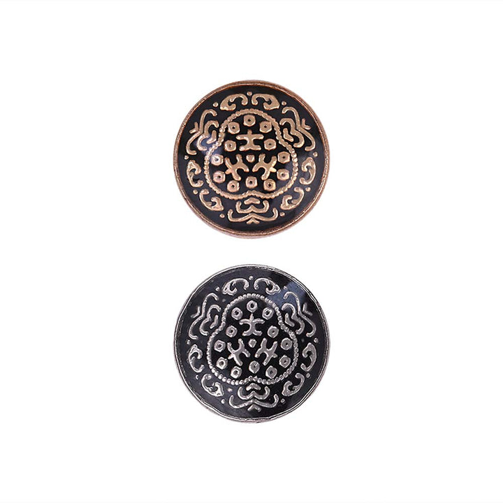 Traditional Design Lamination Metal Kurta Buttons