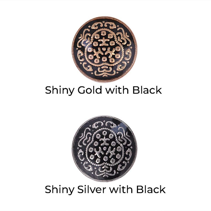 Traditional Design Lamination Metal Kurta Buttons