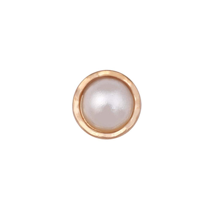 10mm (16L) Wavy Rounded Rim Shiny Decorative Pearl Buttons