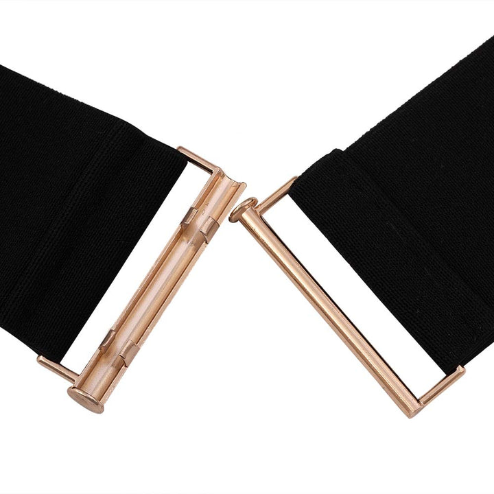 Stretchable & Stylish Gold Metal Waist Belt for Women