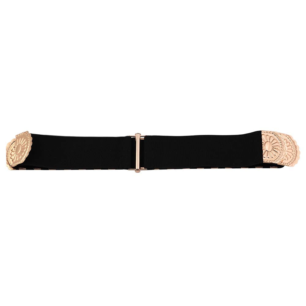 Stretchable & Stylish Gold Metal Waist Belt for Women