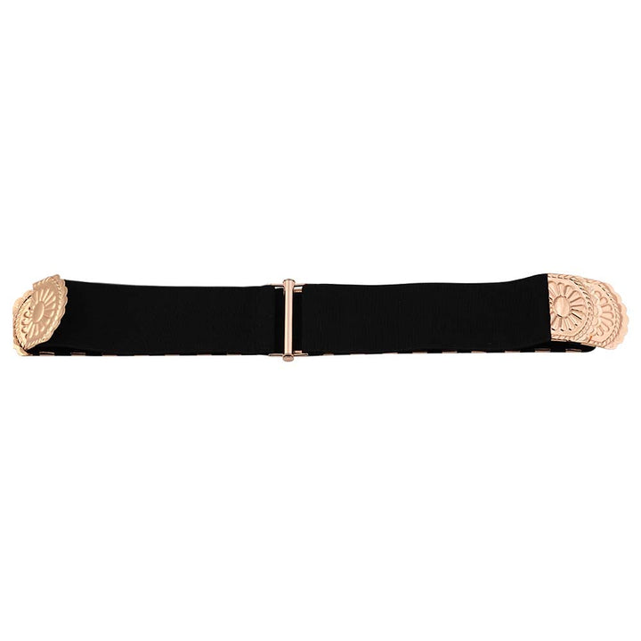 Stretchable & Stylish Gold Metal Waist Belt for Women