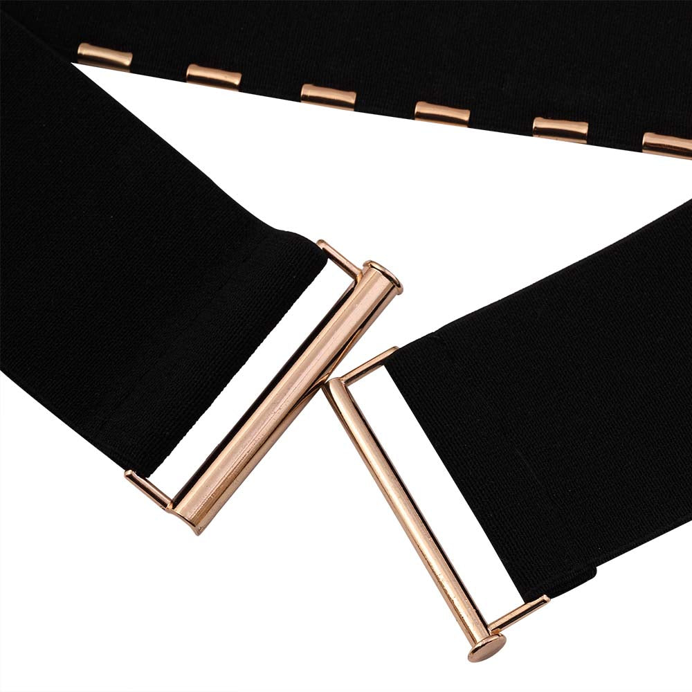 Stretchable & Stylish Gold Metal Waist Belt for Women
