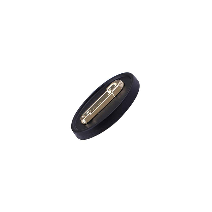 Premium Designer Matte Black with Shiny Gold Metal Coat Buttons