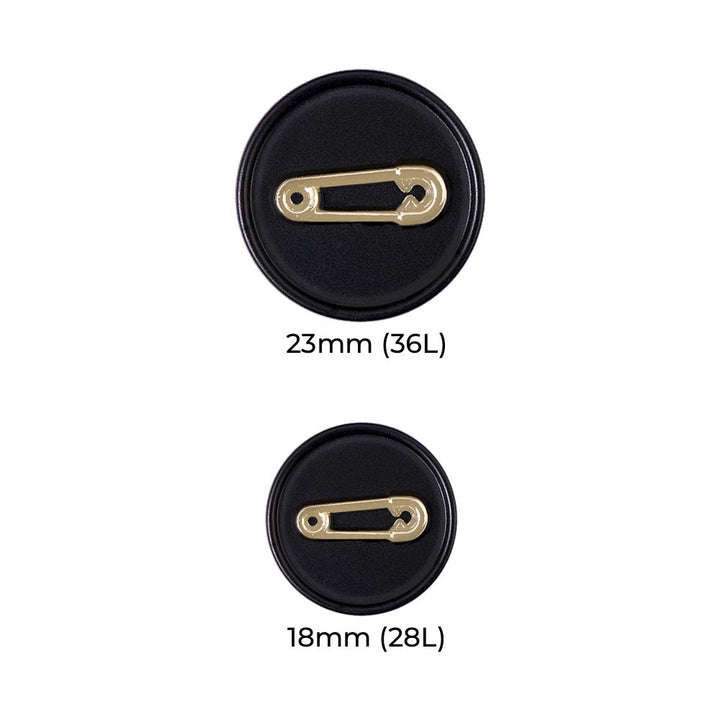 Premium Designer Matte Black with Shiny Gold Metal Coat Buttons