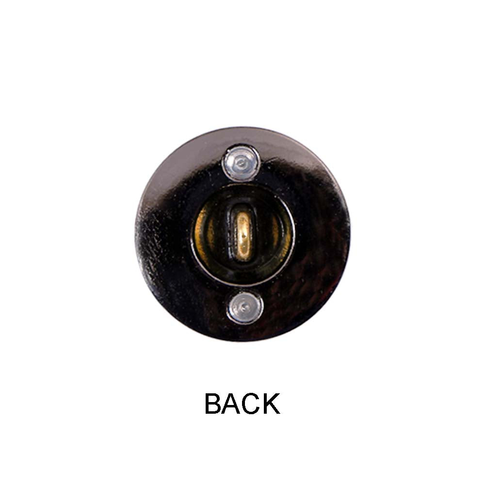 Premium Shiny Gunmetal with Antique Brass Crest Emblem Metal Buttons