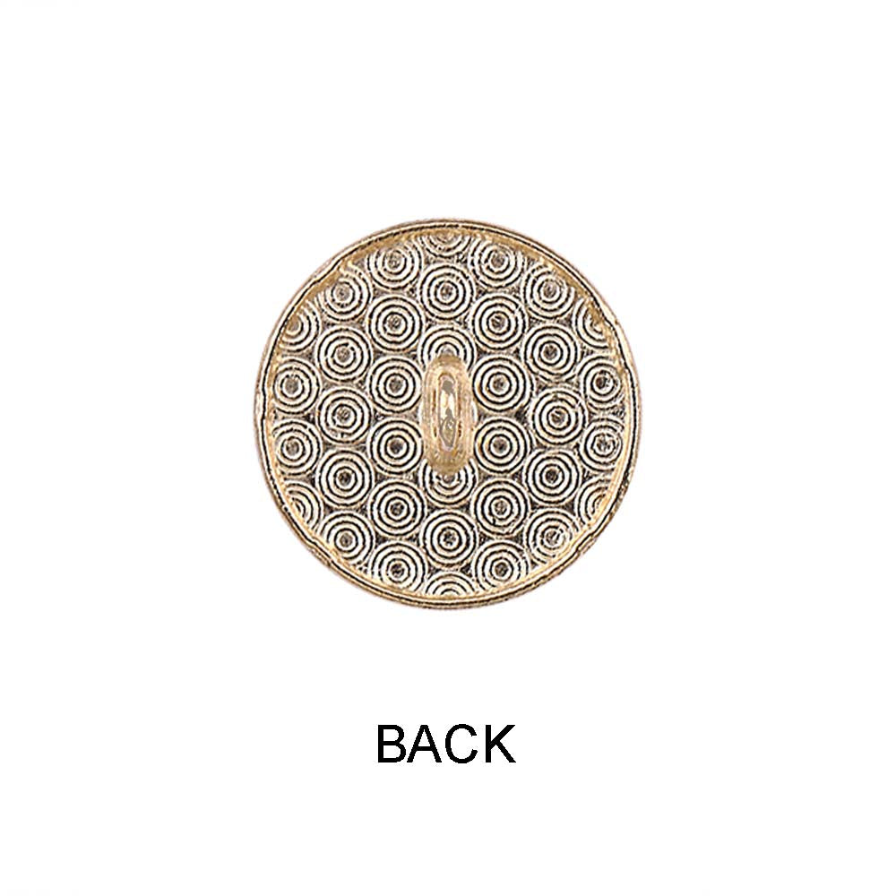 Golden Geometric Pattern Surface Lamination Metal Buttons
