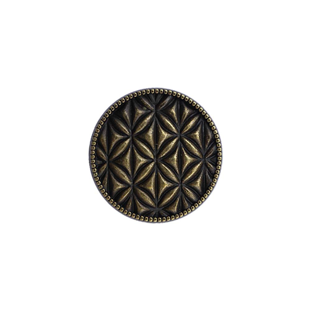 Round Shape Checks Surface Antique Metal Buttons