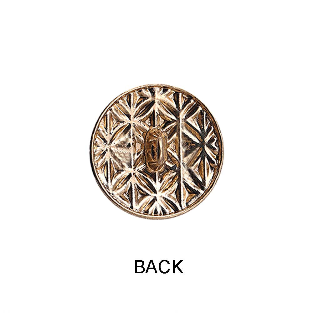 Round Shape Checks Surface Antique Metal Buttons