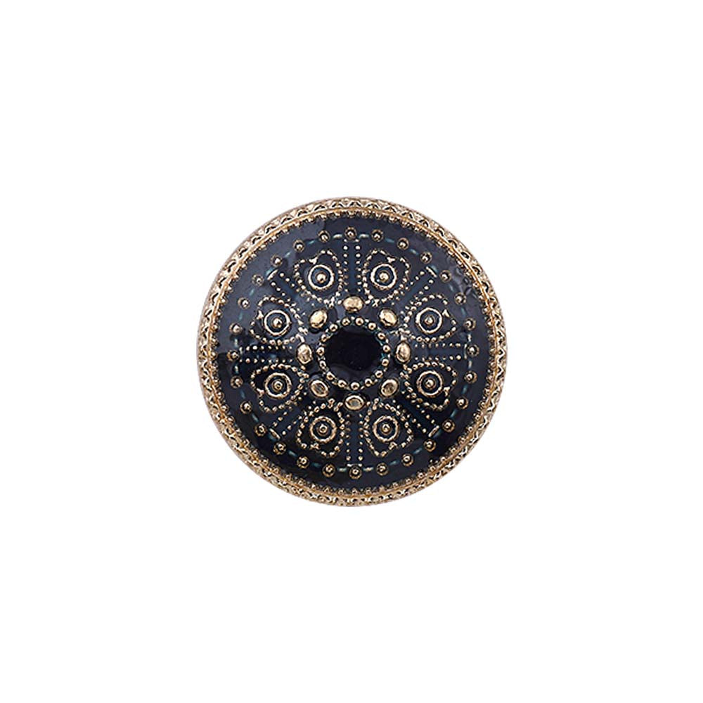 Indian Style Round Shape Lamination Enamel Metal Buttons