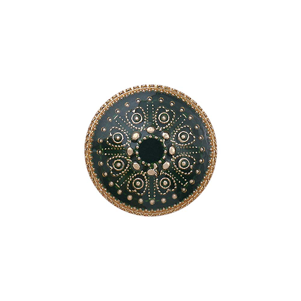 Indian Style Round Shape Lamination Enamel Metal Buttons