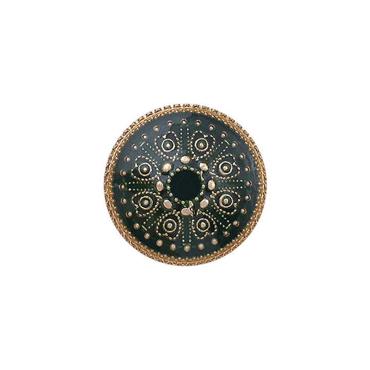Indian Style Round Shape Lamination Enamel Metal Buttons
