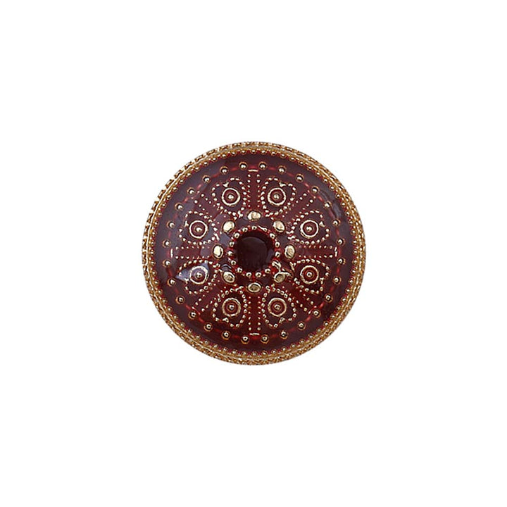 Indian Style Round Shape Lamination Enamel Metal Buttons