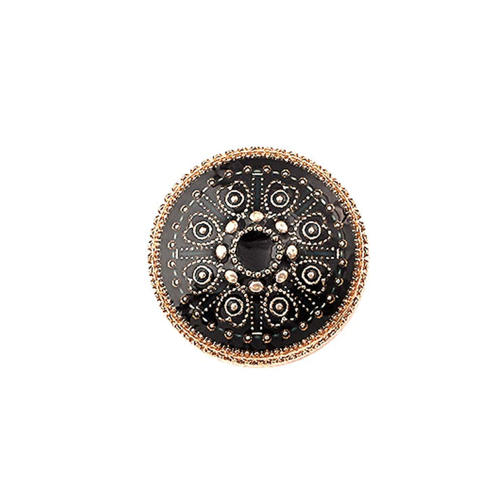 Indian Style Round Shape Lamination Enamel Metal Buttons