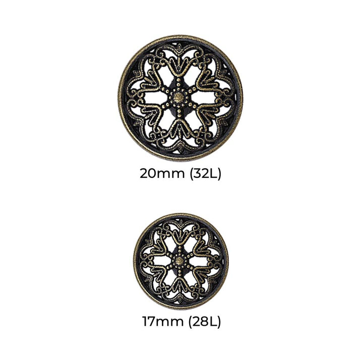 Antique Cutwork Design Buttons for Mens Ethnic Clothing