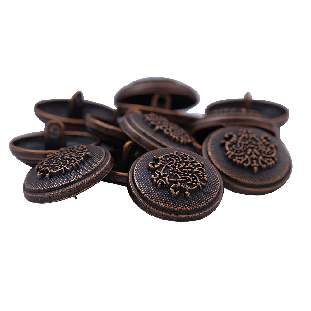 Antique Finish Royal Crest Metal Buttons for Coat/Suit/Sherwani
