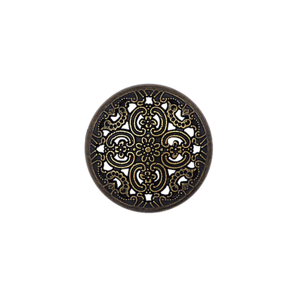Antique Cutwork Design Round Shape Shank Metal Buttons